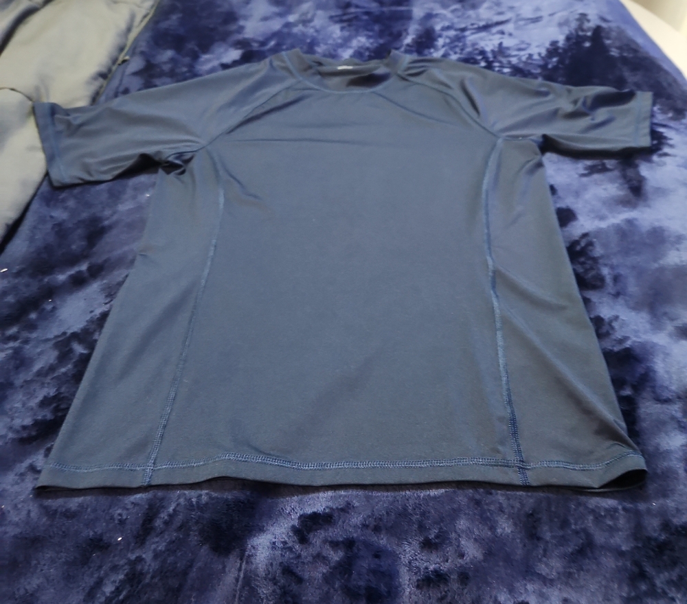 Lands' End Men's Dark Navy Performance Crew Tee